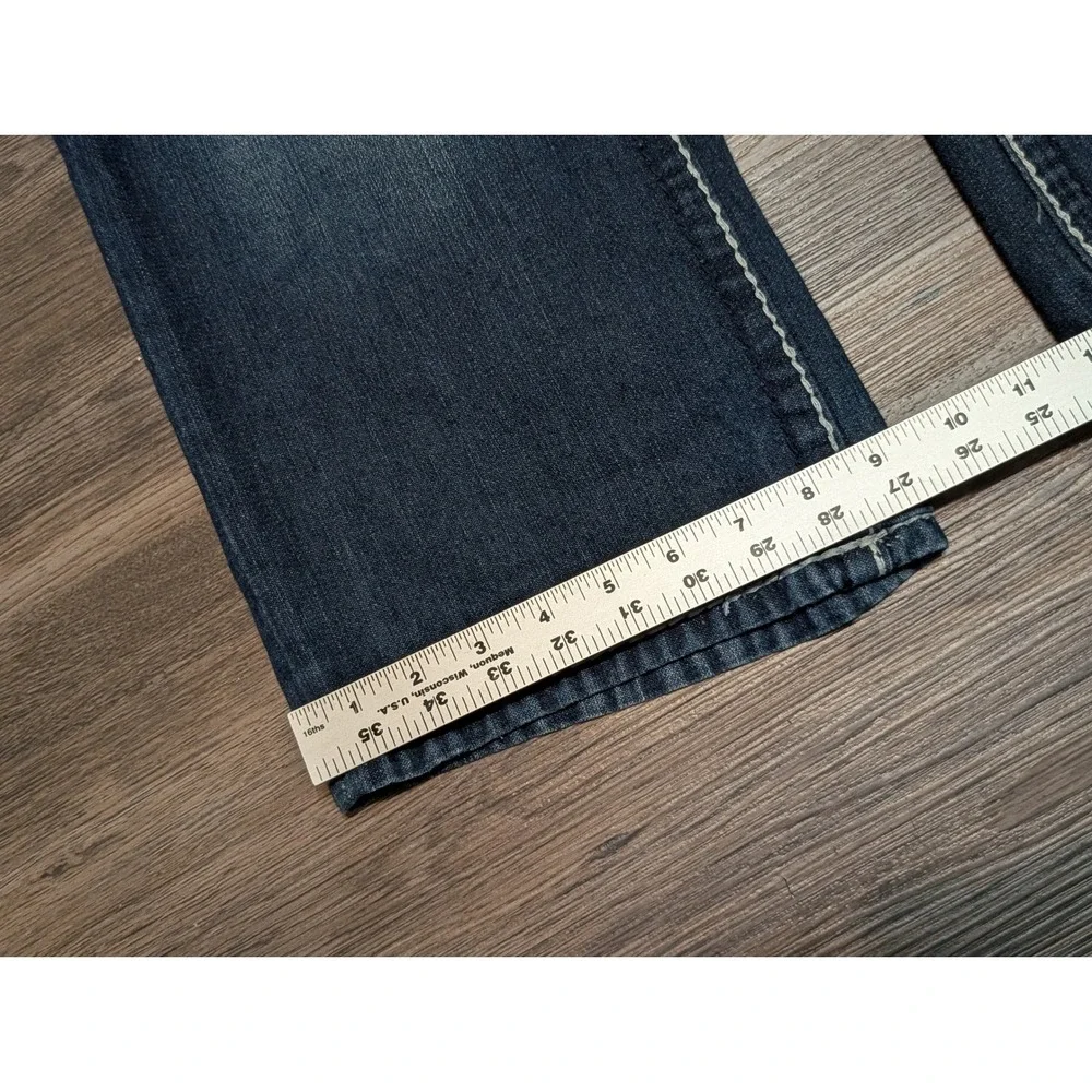 True Religion Ricky Giant Big T Jeans Mens‎ 38 Dark Wash Straight Leg USA Made